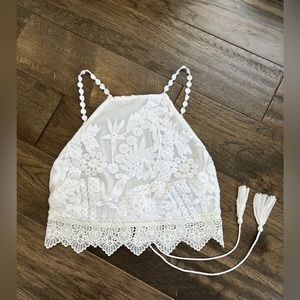 Forever 21 Lace Crop Top - Small